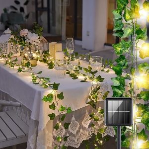 Instalație solară cu frunze artificiale de iederă (5 m) | LEAFGLO