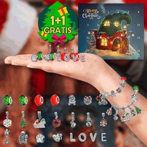 2x Set de brățări cu calendar advent de Crăciun | ADVENTBRACE