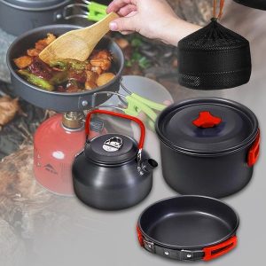 Set de vase de gătit compact și durabil, format din 12 piese | COOKLAPSO