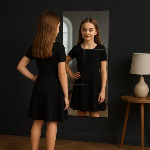 Oglinzi autoadezive cu claritate HD (4 buc, 30x30cm) | MIRRAZE