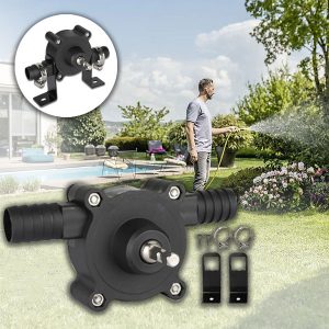 Pompă de apă acționată de bormașină - 20-30 L/min, 12x6x4 cm | ROTOPUMP