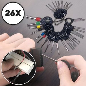 Set pentru extragerea pinilor din terminale fără a afecta mufa (26 buc) | TERMITOOL