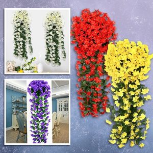 Buchet de flori artificiale suspendate cu aspect natural | HANGROSE