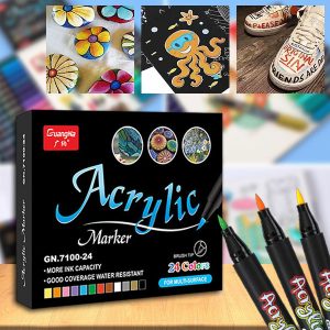Set de 12 de markere acrilice | ACRYLICPENS