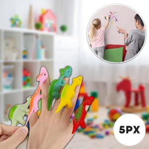 Praştie pentru degete în formă de dinozaur (5pcs) | TOYOSAUR