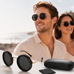 Ochelari de soare ajustabili – 9 niveluri de tentă, UV400, ramă din titan | TINGLAS