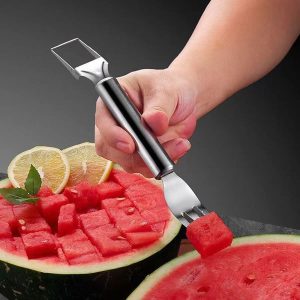 Feliator 2 în 1 pentru tăiere și servire ușoară a fructelor | MELOFORK