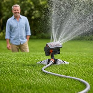 Aspersor oscilant reglabil pentru gazon – acoperă până la 278 m² | WETSWEEP